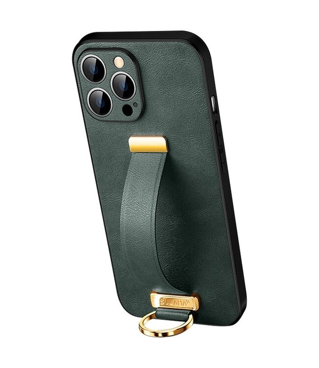 SULADA Groen Houder Glad Hybride Hoesje voor de iPhone 14 Pro Max