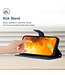SoFetch Donkerblauw Zonnebloem Bookcase Hoesje voor de iPhone 14 Pro Max