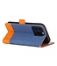 SoFetch Blauw Jeans Bookcase Hoesje voor de iPhone 14 Pro Max