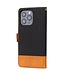 SoFetch Zwart Jeans Bookcase Hoesje voor de iPhone 14 Pro Max