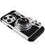 SoFetch Zwart Vintage Camera Hybride Hoesje voor de iPhone 14 Pro Max