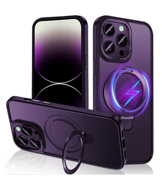 SoFetch Paars MagSafe Houder Hybride Hoesje iPhone 14 Pro Max