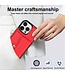SoFetch Rood Pasjeshouder Hybride Hoesje voor de iPhone 14 Pro Max
