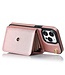 SoFetch Rosegoud Pasjeshouder Hybride Hoesje voor de iPhone 14 Pro Max