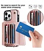 SoFetch Rosegoud Pasjeshouder Hybride Hoesje voor de iPhone 14 Pro Max