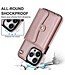 SoFetch Rosegoud Pasjeshouder Hybride Hoesje voor de iPhone 14 Pro Max