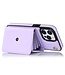 SoFetch Paars Pasjeshouder Hybride Hoesje voor de iPhone 14 Pro Max