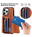 SoFetch Bruin Pasjeshouder Hybride Hoesje voor de iPhone 14 Pro Max
