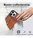 SoFetch Bruin Pasjeshouder Hybride Hoesje voor de iPhone 14 Pro Max