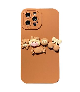 SoFetch Oranje Valbestendig Candy TPU Hoesje iPhone 14 Pro Max