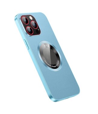 SoFetch Blauw Magnetisch Elegant Hybride Hoesje iPhone 14 Pro Max