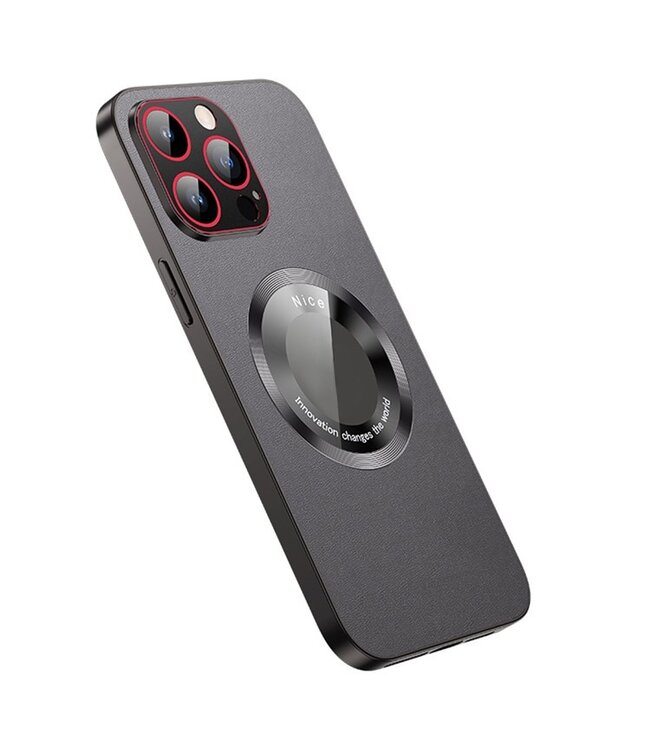 SoFetch Zwart Magnetisch Elegant Hybride Hoesje voor de iPhone 14 Pro Max