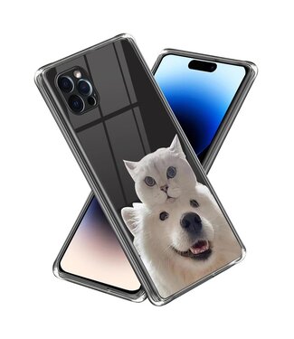 SoFetch Kat en Hond TPU Hoesje iPhone 14 Pro Max
