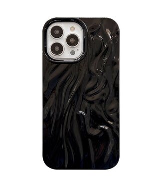 SoFetch Zwart Glanzend TPU Hoesje iPhone 14 Pro Max
