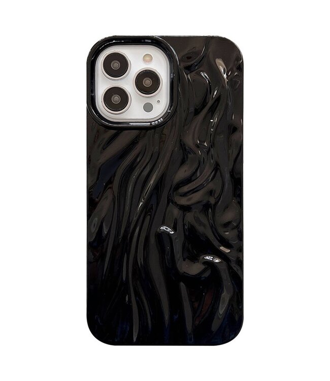 SoFetch Zwart Glanzend TPU Hoesje voor de iPhone 14 Pro Max