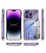 SoFetch Transparant Pasjeshouder Valbestendig Hybride Hoesje voor de iPhone 14 Pro Max