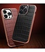 Qialino Zwart Magsafe Krokodillen Hybride Hoesje voor de iPhone 14 Pro Max