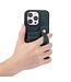 Abeel Blauw RFID Houder Hybride Hoesje voor de iPhone 14 Pro Max