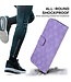 SoFetch Paars Monogram Bookcase Hoesje voor de iPhone 14 Pro Max