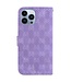 SoFetch Paars Monogram Bookcase Hoesje voor de iPhone 14 Pro Max