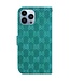 SoFetch Groen Monogram Bookcase Hoesje voor de iPhone 14 Pro Max