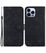 SoFetch Zwart Monogram Bookcase Hoesje voor de iPhone 14 Pro Max