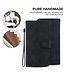 SoFetch Zwart Monogram Bookcase Hoesje voor de iPhone 14 Pro Max