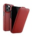 Melkco Rood Litchee Flipcase Hoesje voor de iPhone 14 Pro Max