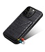 SoFetch Zwart Houder Krokodillen Hybride Hoesje voor de iPhone 14 Pro Max