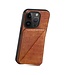 SoFetch Bruin Houder Krokodillen Hybride Hoesje voor de iPhone 14 Pro Max