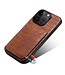SoFetch Bruin Houder Krokodillen Hybride Hoesje voor de iPhone 14 Pro Max