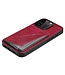 SoFetch Rood Houder Krokodillen Hybride Hoesje voor de iPhone 14 Pro Max