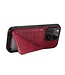 SoFetch Rood Houder Krokodillen Hybride Hoesje voor de iPhone 14 Pro Max