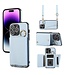 SoFetch Blauw Pasjeshouder Hybride Hoesje met Koord voor de iPhone 14 Pro Max