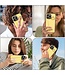 SoFetch Geel Pasjeshouder Hybride Hoesje met Koord voor de iPhone 14 Pro Max