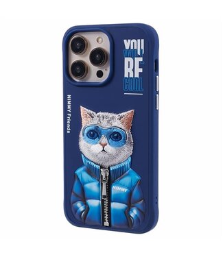 SoFetch Blauw Kat Hybride Hoesje iPhone 14 Pro Max