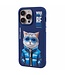 SoFetch Blauw Kat Hybride Hoesje voor de iPhone 14 Pro Max