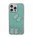 SoFetch Groen Vlinders Glitter Hybride Hoesje voor de iPhone 14 Pro Max