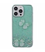 SoFetch Groen Vlinders Glitter Hybride Hoesje voor de iPhone 14 Pro Max