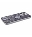 SoFetch Zwart Vlinders Glitter Hybride Hoesje voor de iPhone 14 Pro Max