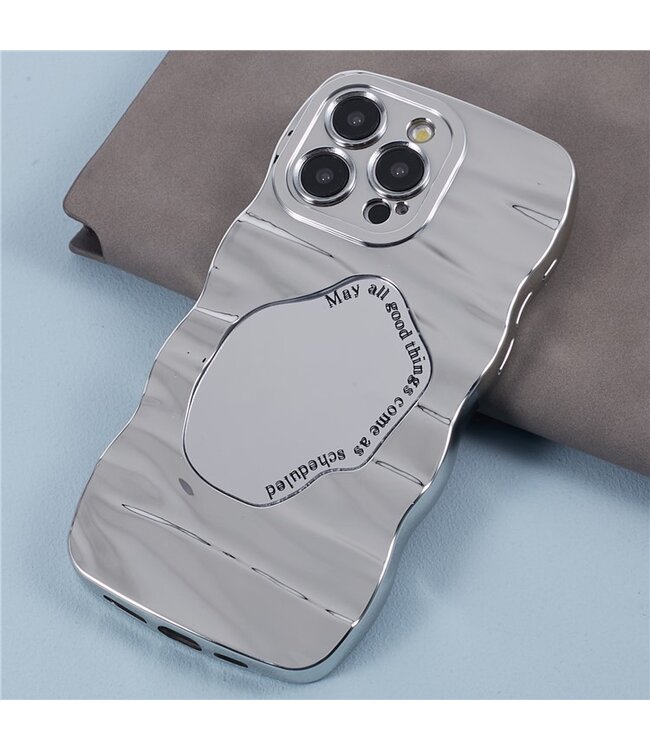 SoFetch Zilver Spiegel Quote TPU Hoesje voor de iPhone 14 Pro Max