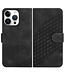SoFetch Zwart Ruiten Bookcase Hoesje voor de iPhone 14 Pro Max