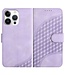 SoFetch Paars Ruiten Bookcase Hoesje voor de iPhone 14 Pro Max