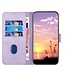 SoFetch Paars Ruiten Bookcase Hoesje voor de iPhone 14 Pro Max