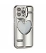 SoFetch Zilver Heart TPU Hoesje voor de iPhone 14 Pro Max