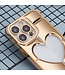 SoFetch Goud Heart TPU Hoesje voor de iPhone 14 Pro Max