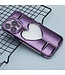 SoFetch Dark Paars Heart TPU Hoesje voor de iPhone 14 Pro Max