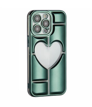 SoFetch Groen Heart TPU Hoesje iPhone 14 Pro Max