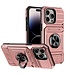 SoFetch Rosegoud Ring Houder Modern Hybride Hoesje voor de iPhone 14 Pro Max
