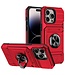 SoFetch Rood Ring Houder Modern Hybride Hoesje voor de iPhone 14 Pro Max